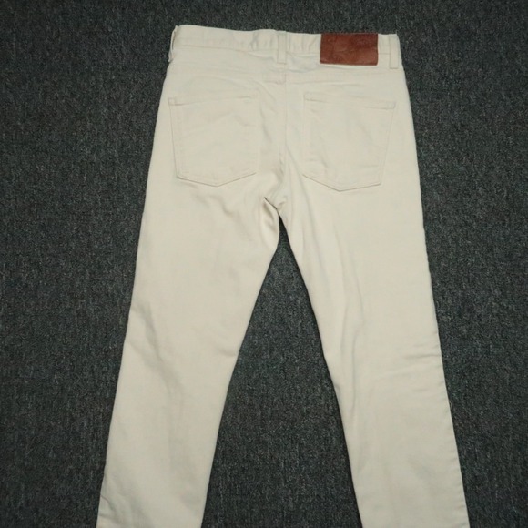 Naked & Famous Jeans Mens 30x33 Cream 5 Pocket Super Guy Natural Seed Denin - Picture 6 of 14